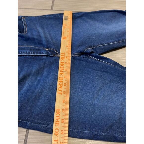 Levis 721 High Rise Skinny Big E jeans womens sz 31 distress medium wash stretch - Picture 6 of 11